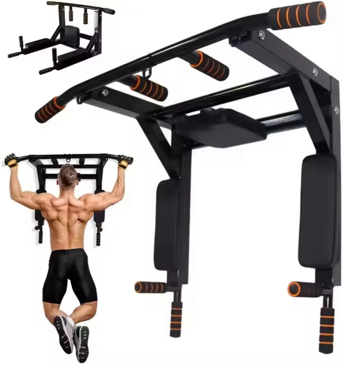 Barre de traction murale 4-en-1 Multifonction